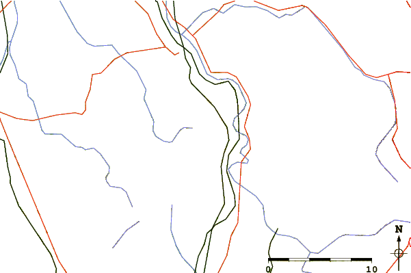 Roads and rivers around Monte Porale