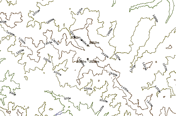 Mountain peaks around Monte Prado