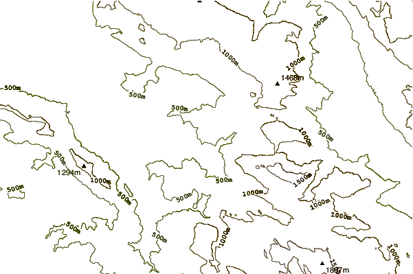 Mountain peaks around Monte Pruno