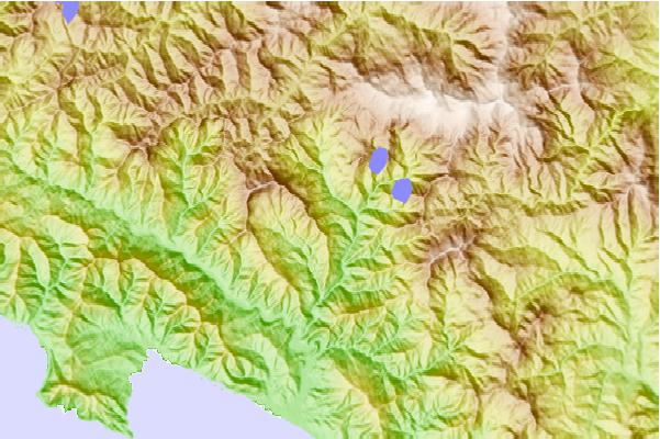 Surf breaks located close to Monte Ramaceto