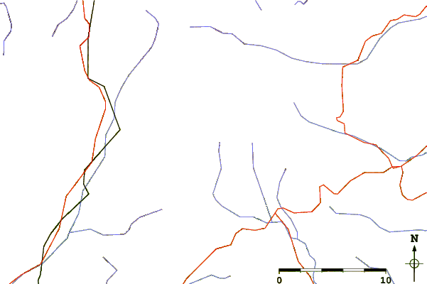 Roads and rivers around Monte Saccarello