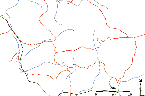 Roads and rivers around Monte Sacro