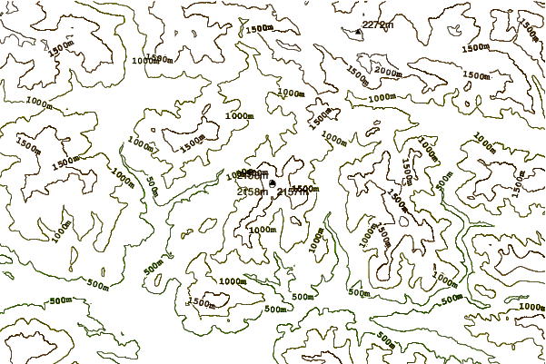 Mountain peaks around Monte Sernio