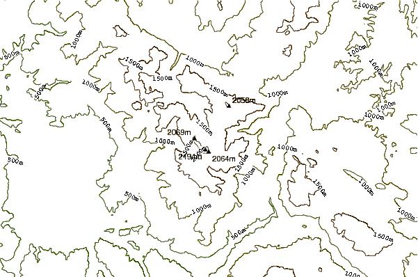 Mountain peaks around Monte Terminillo