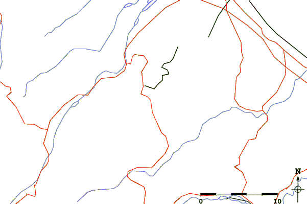 Roads and rivers around Monte Titano