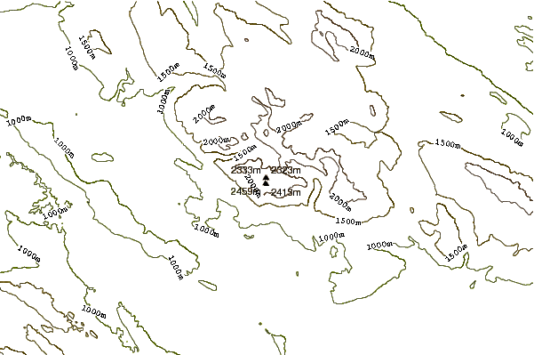 Mountain peaks around Monte Velino