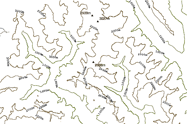 Mountain peaks around Monte Zucchero