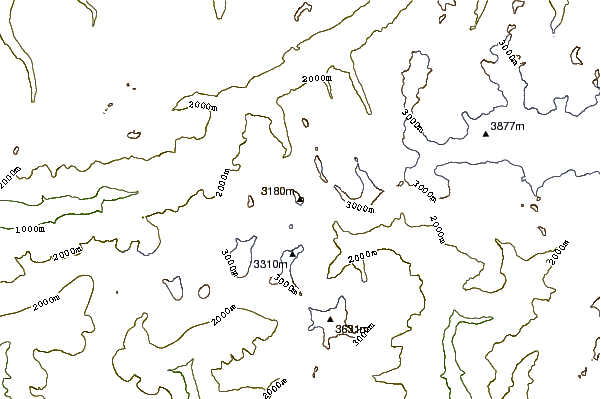 Mountain peaks around Monte del Forno