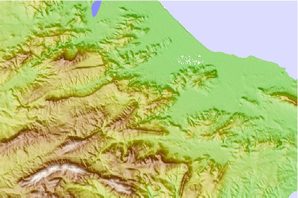 Surf breaks located close to Montgó Massif