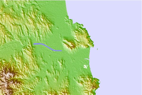 Surf breaks located close to Montgrí Massif