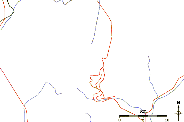 Roads and rivers around Monts Telliers