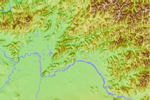 Surf breaks located close to Moose Mountain (Alaska)