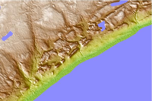 Surf breaks located close to Moose Mountain (Minnesota)