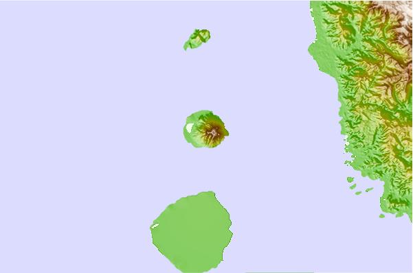 Surf breaks located close to Moti Island