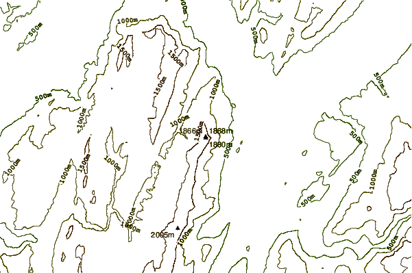 Mountain peaks around Moucherotte