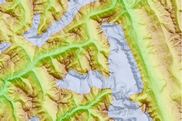 Surf breaks located close to Mount Abbott (British Columbia)