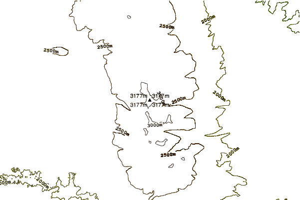 Mountain peaks around Mount Achkasar