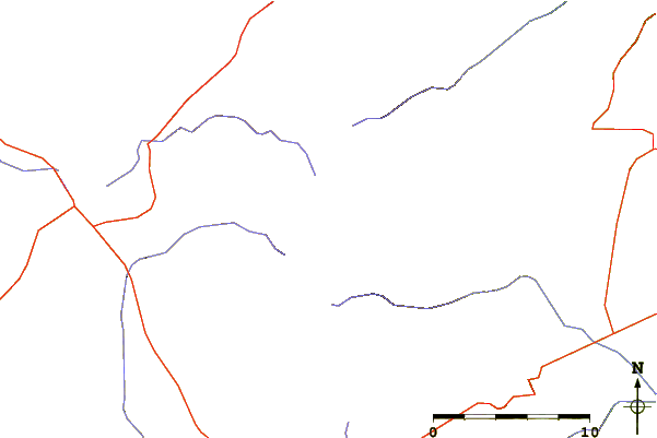 Roads and rivers around Mount Achkasar