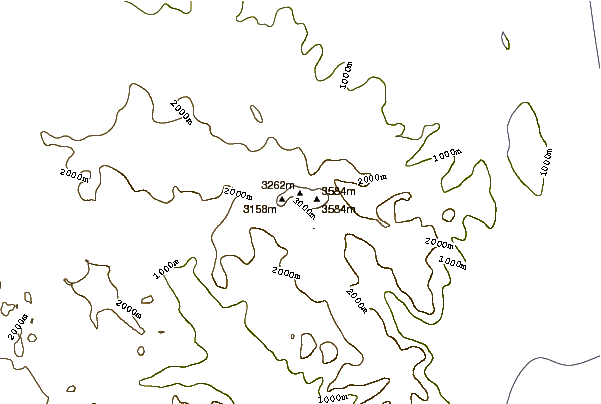 Mountain peaks around Mount Adam (Antarctica)