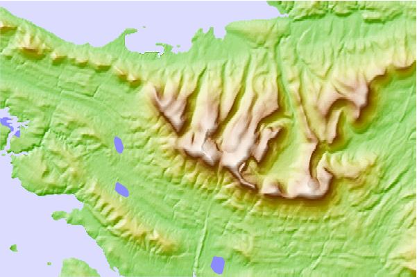 Surf breaks located close to Mount Adam, Falkland Islands