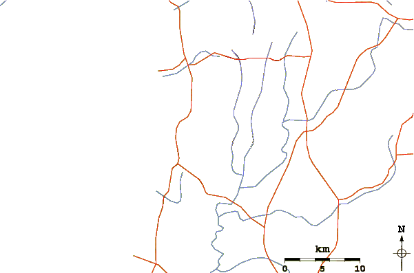 Roads and rivers around Mount Afadjato