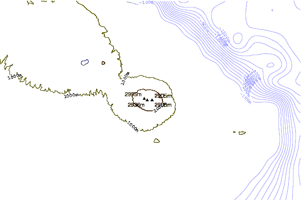 Mountain peaks around Mount Agung