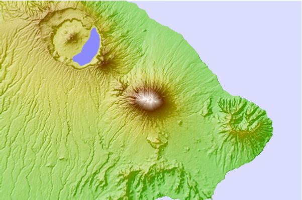 Surf breaks located close to Mount Agung