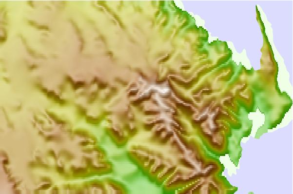 Surf breaks located close to Mount Ajax