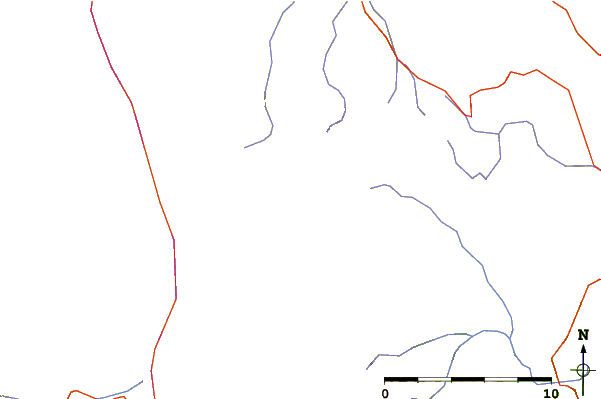 Roads and rivers around Mount Albert Edward (British Columbia)