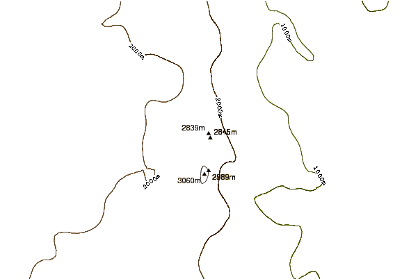 Mountain peaks around Mount Albert Markham