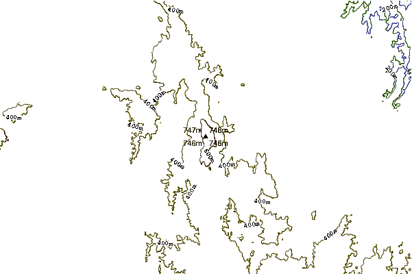 Mountain peaks around Mount Alexander