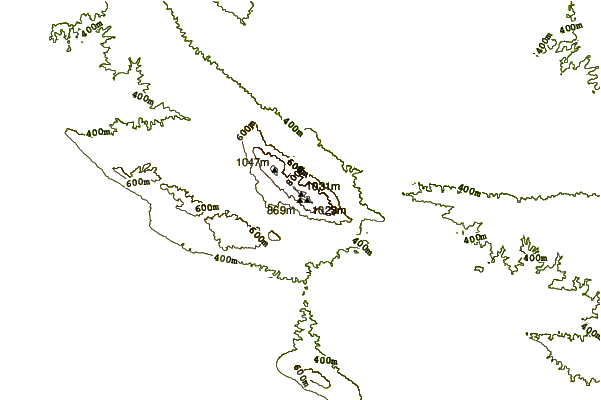 Mountain peaks around Mount Alfaf