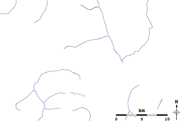 Roads and rivers around Mount Alfred