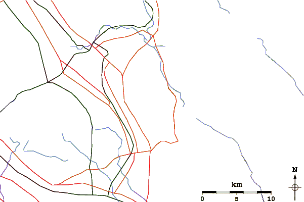 Roads and rivers around Mount Allison