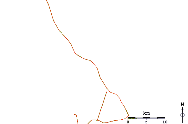 Roads and rivers around Mount Alvernia