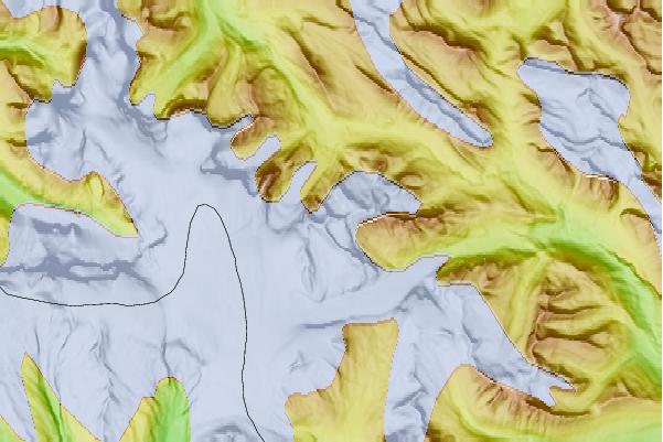 Surf breaks located close to Mount Andromeda