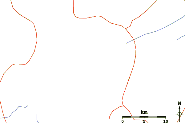 Roads and rivers around Mount Ararat or Agri