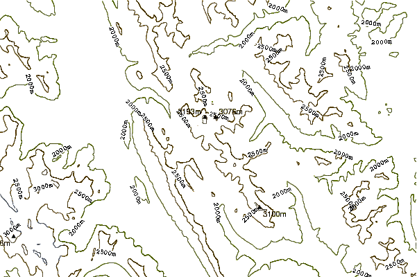 Mountain peaks around Mount Arethusa