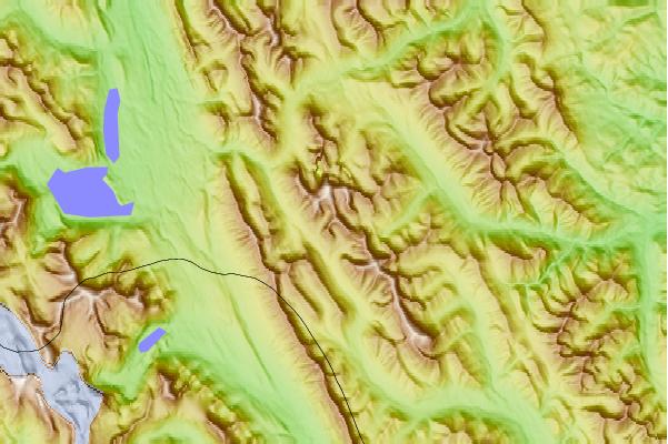 Surf breaks located close to Mount Arethusa