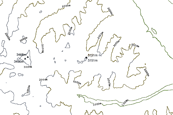 Mountain peaks around Mount Arthur Meighen