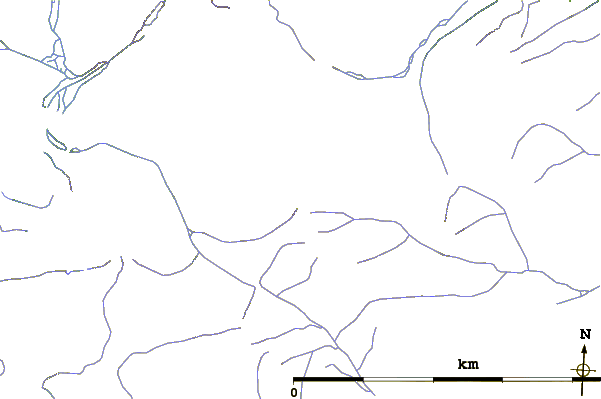 Roads and rivers around Mount Arthur (Nunavut)