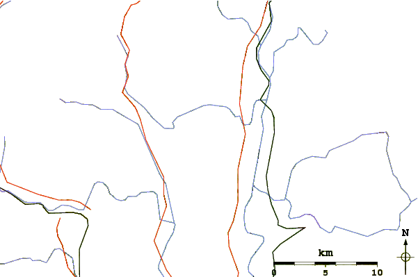 Roads and rivers around Mount Ascutney