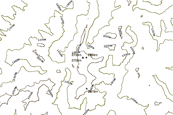 Mountain peaks around Mount Aspiring