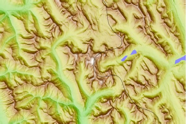 Surf breaks located close to Mount Assiniboine