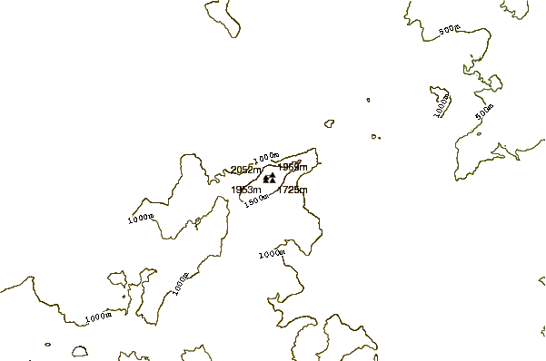 Mountain peaks around Mount Ayanganna