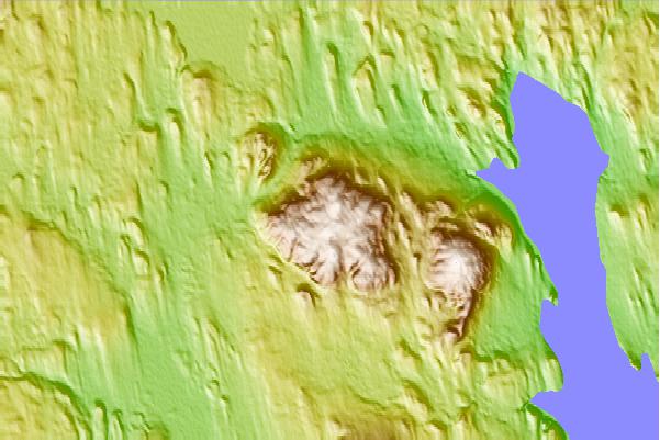 Surf breaks located close to Mount Babel (Quebec)