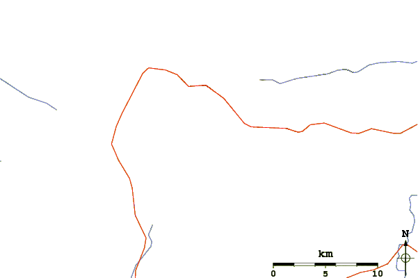 Roads and rivers around Mount Bachelor