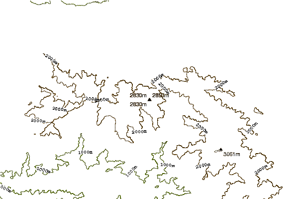 Mountain peaks around Mount Baden-Powell