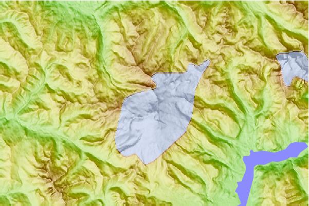 Surf breaks located close to Mount Baker