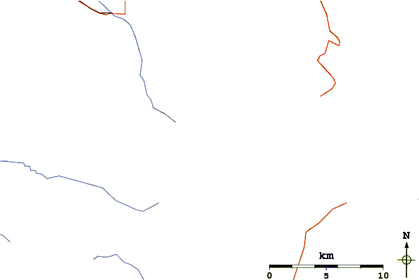 Roads and rivers around Mount Baker